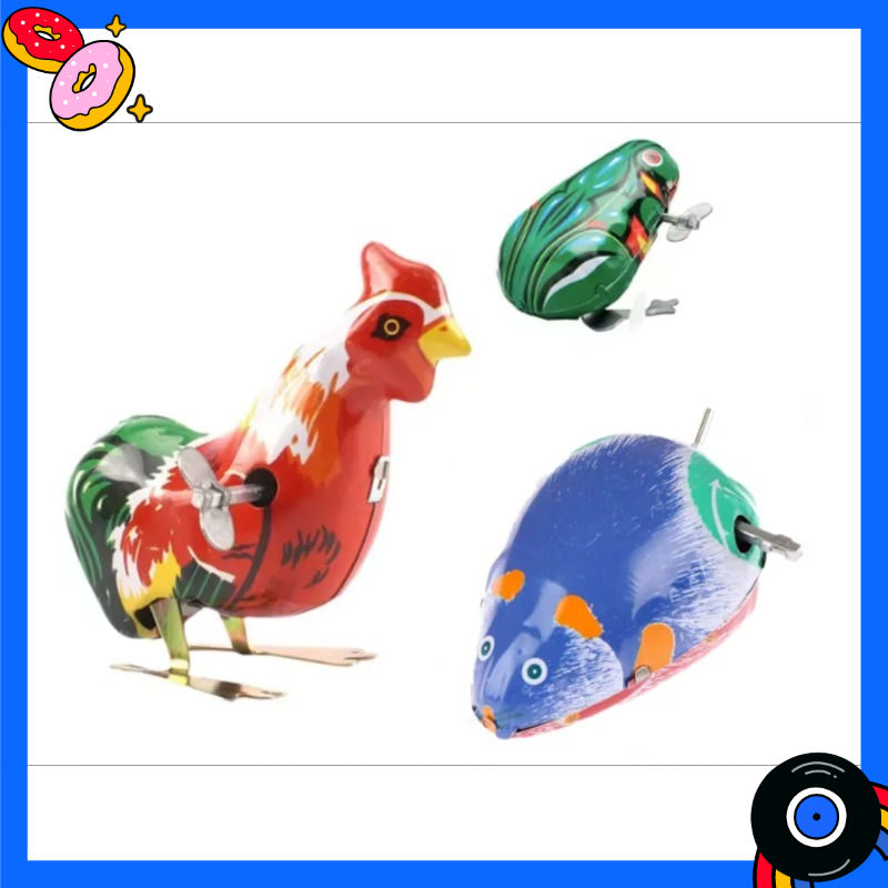 Vintage Collection Playset - Vintage Metal Wind Up Toys Set