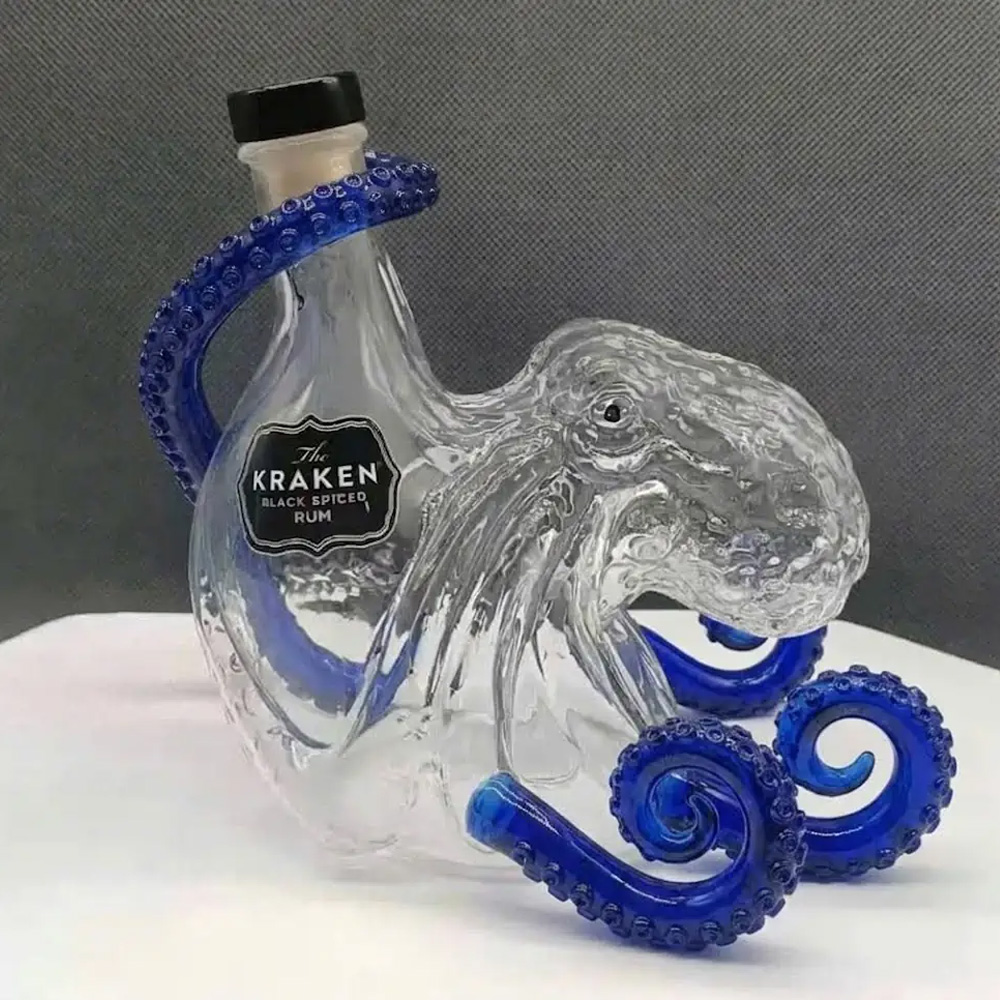 Kraken Octopus Whiskey Decante - Vintage Collectible Glassware บทวิจารณ์และราคา