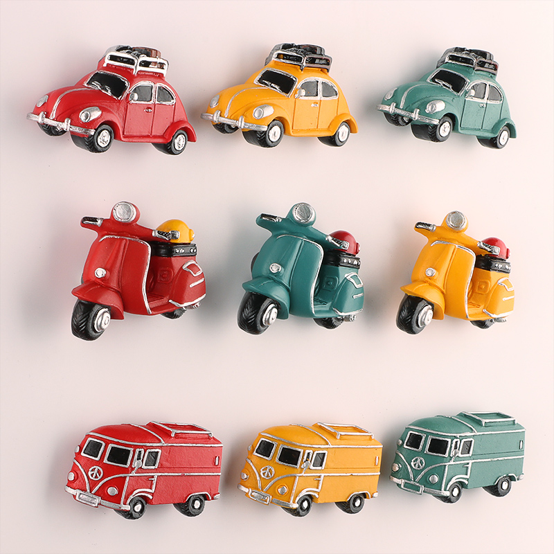 Car model 3D fridge magnets re - Vintage Cartoon Collectible บทวิจารณ์และราคา