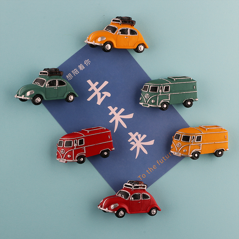 Car model 3D fridge magnets re - Vintage Cartoon Collectible บทวิจารณ์และราคา