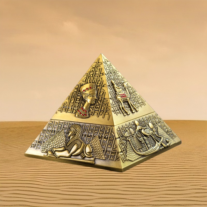 Egyptian Pharaoh Pyramid Ashtr - Vintage Collectible Ashtrays บทวิจารณ์และราคา