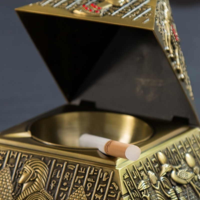 Egyptian Pharaoh Pyramid Ashtr - Vintage Collectible Ashtrays บทวิจารณ์และราคา
