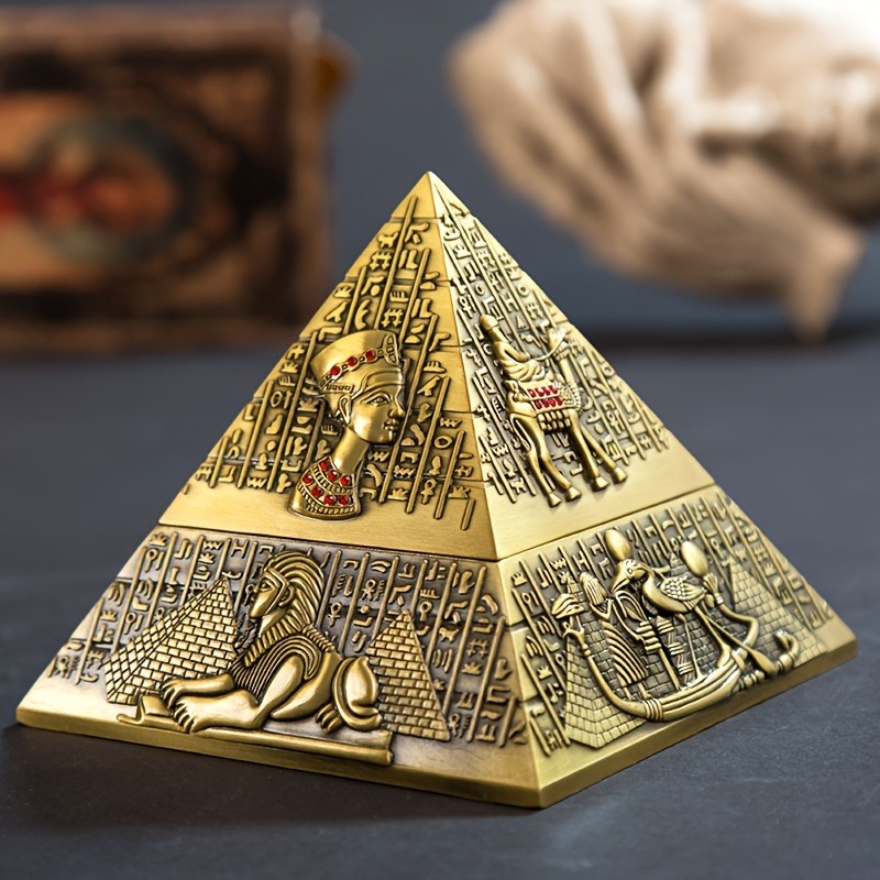 Egyptian Pharaoh Pyramid Ashtr - Vintage Collectible Ashtrays บทวิจารณ์และราคา