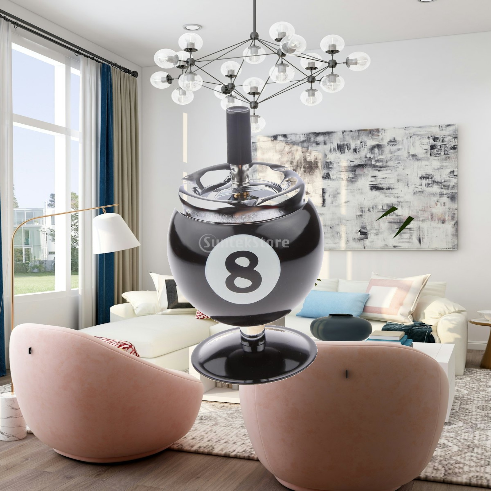 Aluminum Billiard Ashtrays wit - Vintage Collectible Ashtrays บทวิจารณ์และราคา