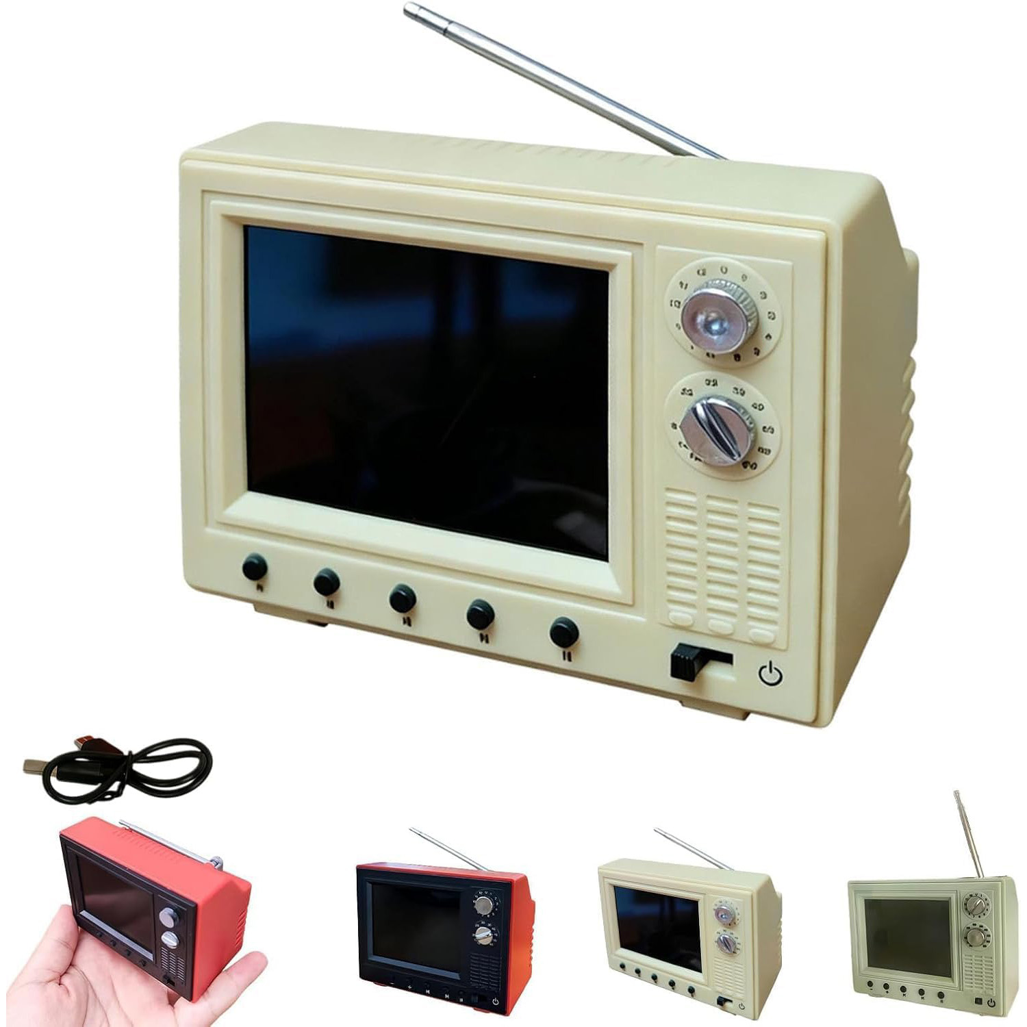 Mini Retro TV Cartoon Player w - Vintage Cartoon Collectible บทวิจารณ์และราคา