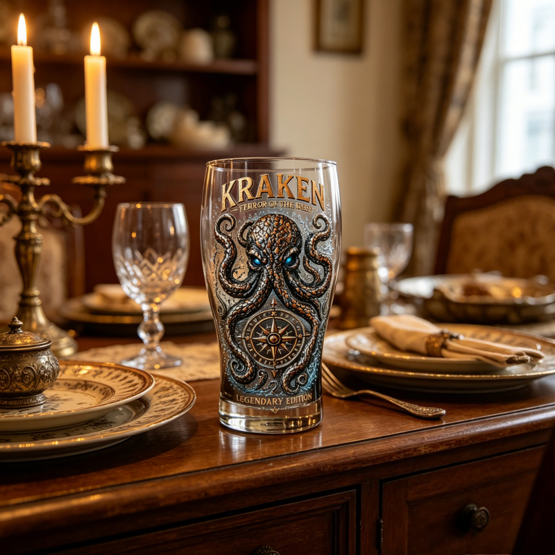 Retro Kraken Octopus Compass G - Vintage Collectible Glassware บทวิจารณ์และราคา