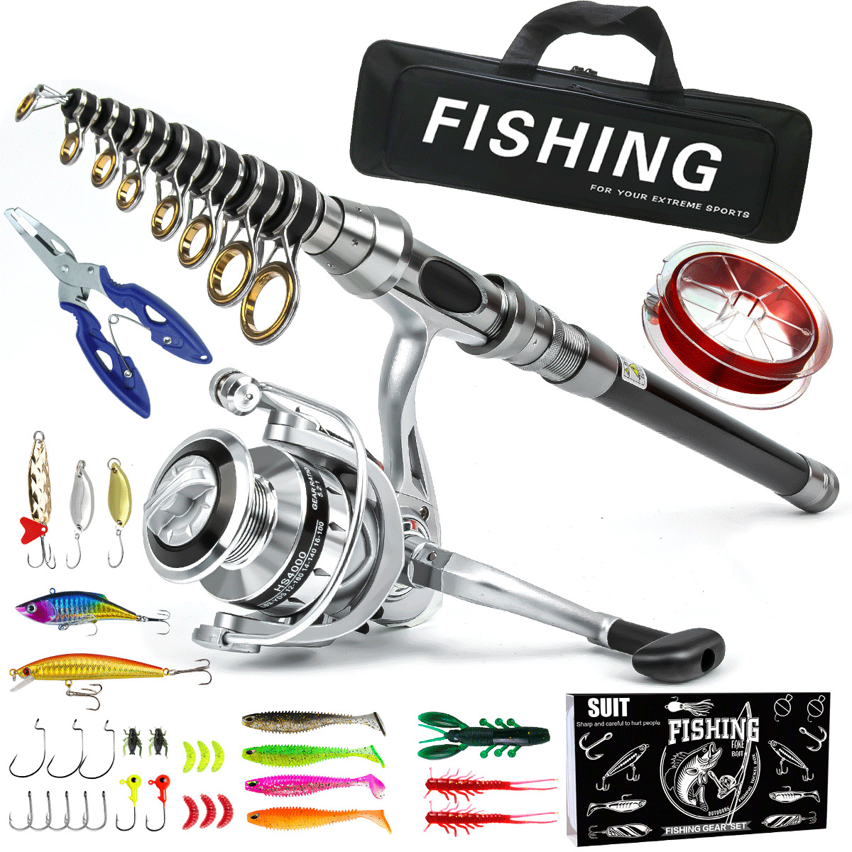 Fishing gear rod and wheel set - Developing Tank Reel บทวิจารณ์และราคา