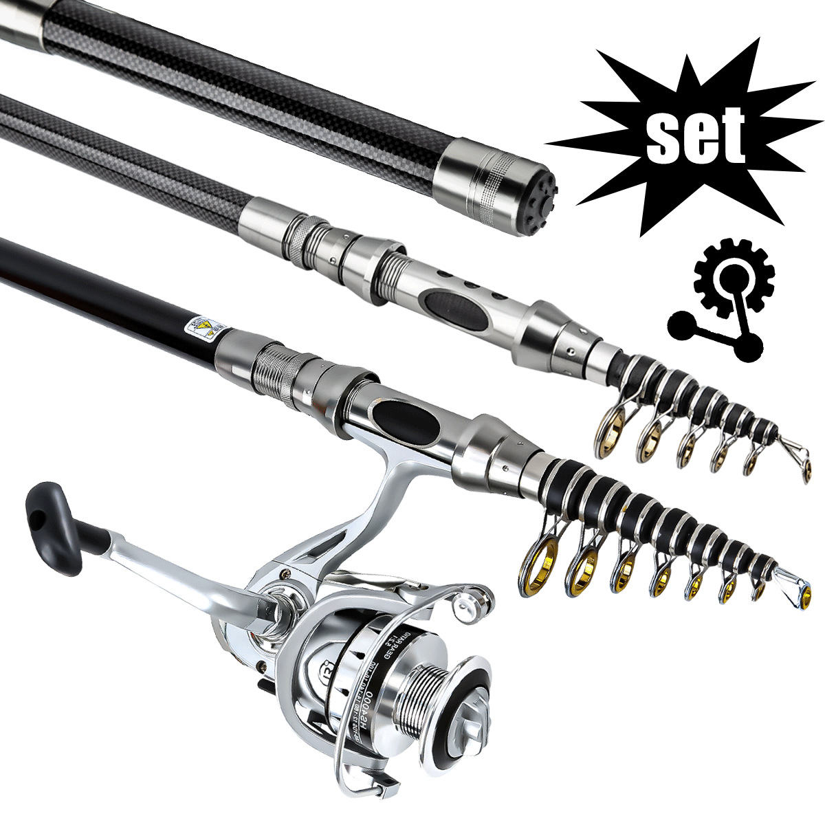 Fishing gear rod and wheel set - Developing Tank Reel บทวิจารณ์และราคา