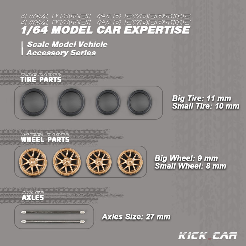 1/64 Model Car Wheels D: 11mm+ - Vintage Collectible Model Cars บทวิจารณ์และราคา