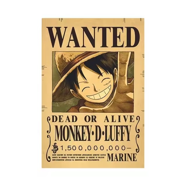 Anime One Piece Bounty Wanted  - Vintage Collectible Items บทวิจารณ์และราคา
