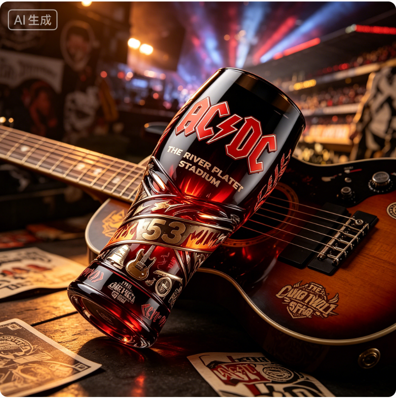 Vintage Rock Music 3D Embossed - Vintage Collectible Glassware บทวิจารณ์และราคา