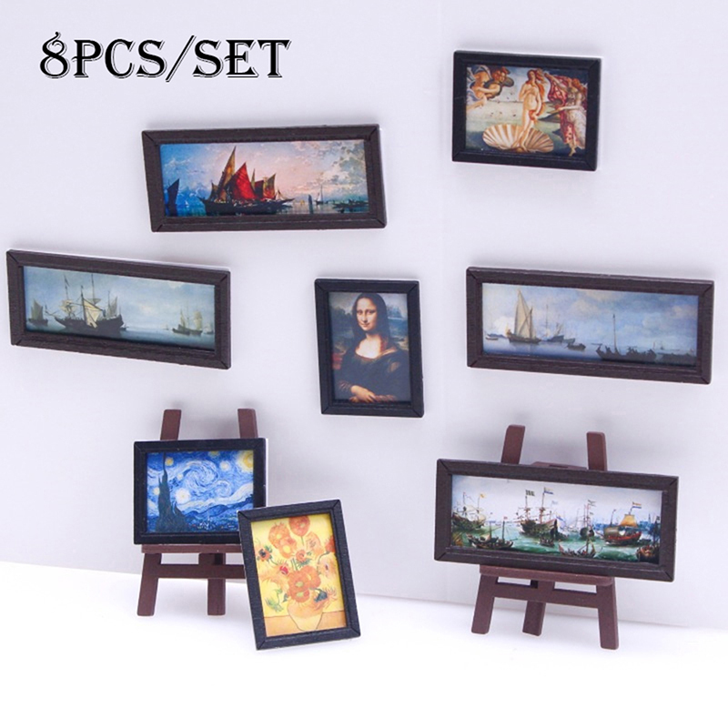 8Pcs/Set 1:12 Dollhouse Miniat - Vintage Toy Collector บทวิจารณ์และราคา
