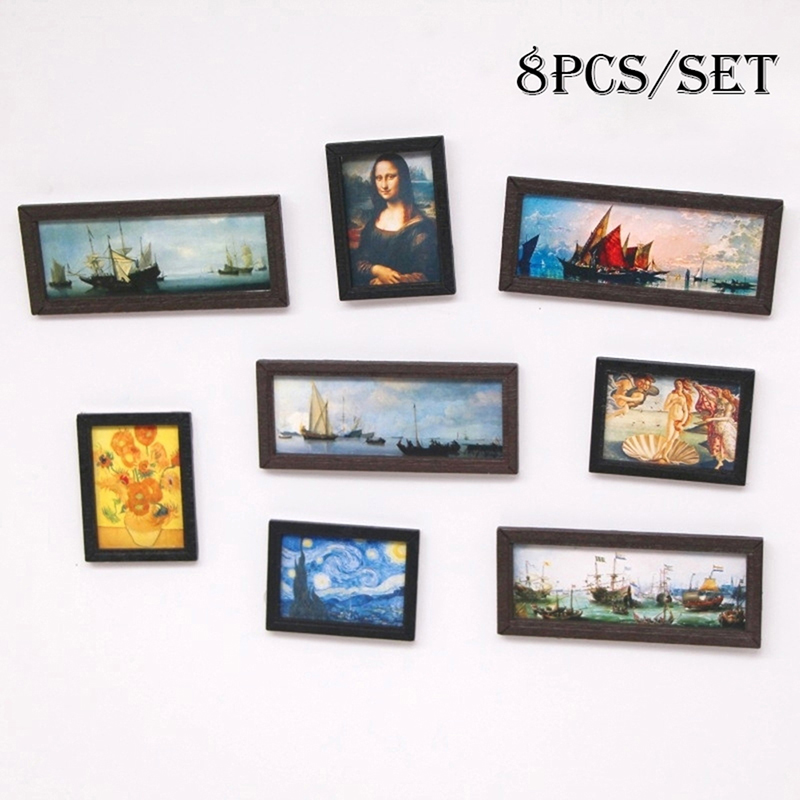 8Pcs/Set 1:12 Dollhouse Miniat - Vintage Toy Collector บทวิจารณ์และราคา