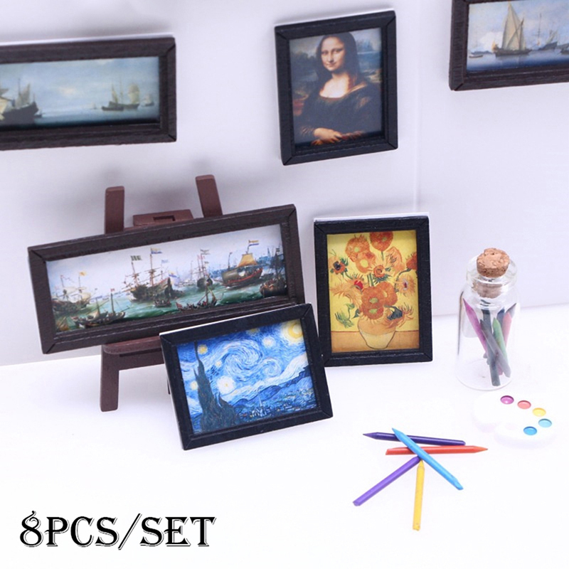 8Pcs/Set 1:12 Dollhouse Miniat - Vintage Toy Collector บทวิจารณ์และราคา
