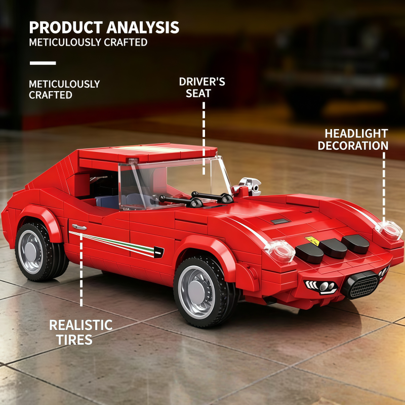 Classic red vintage sports car - Vintage Collectible Model Cars บทวิจารณ์และราคา