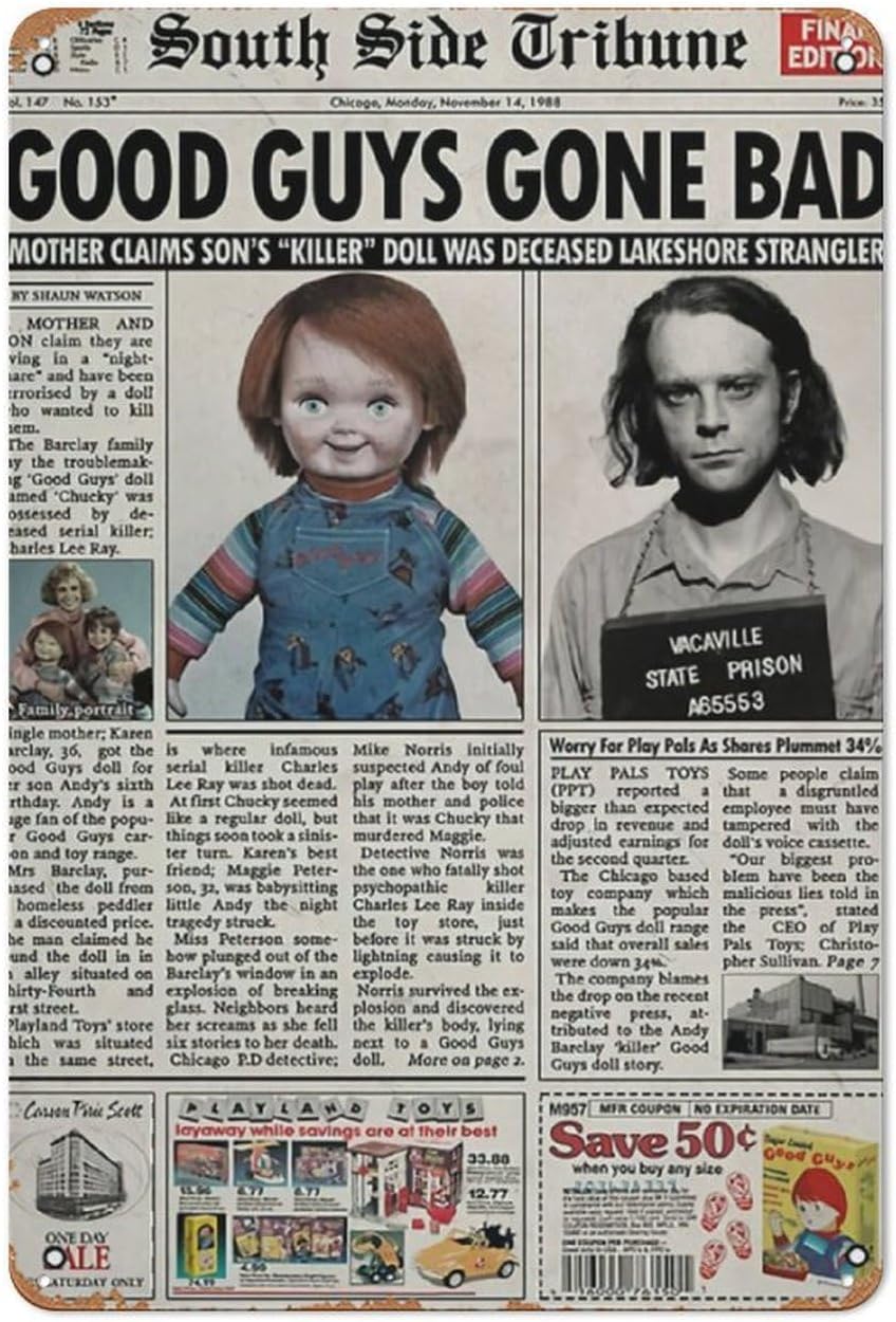 Child S Play 1988 Newspaper Po - Collectible Vintage Newspapers บทวิจารณ์และราคา