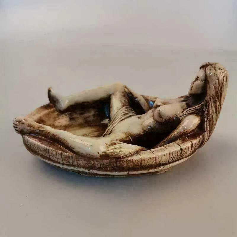 Rare Chinese Antique Ashtray - - Vintage Collectible Ashtrays บทวิจารณ์และราคา